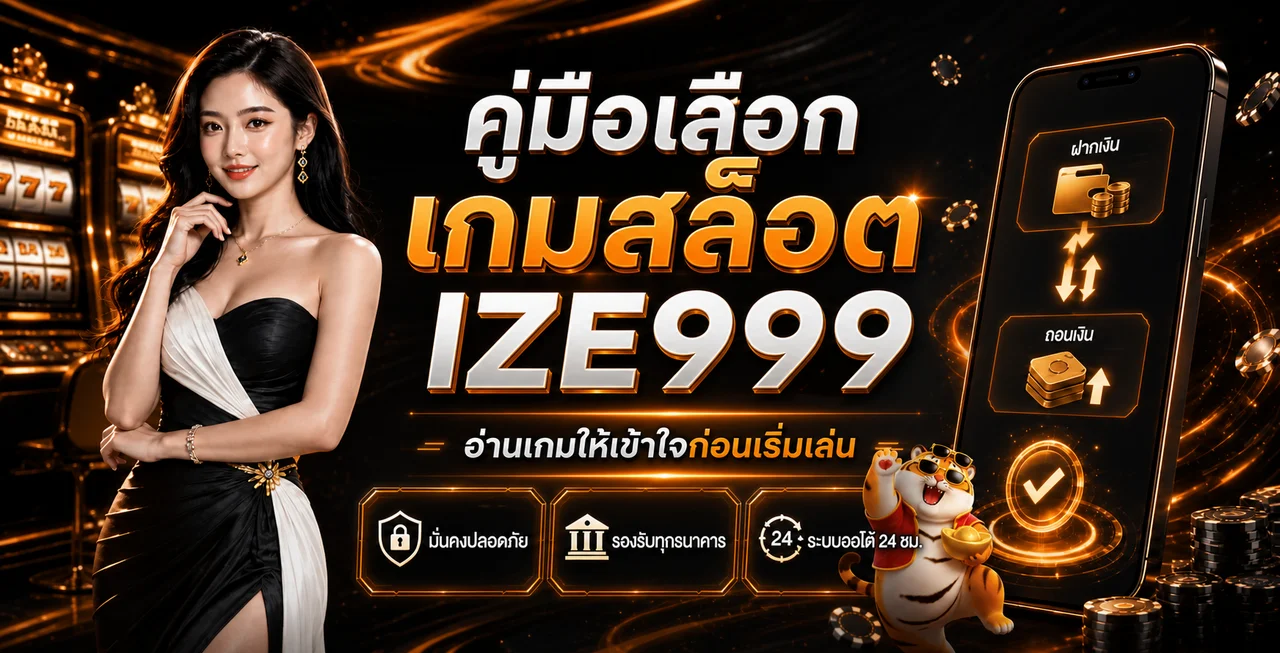 IZE999 วิธีเลือกเกมสล็อตสำหรับมือใหม่ อ่านก่อนเริ่มเล่น